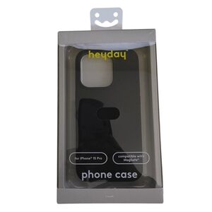 heyday iphone 15 Pro Black Phone Case Compatible With MagSafe